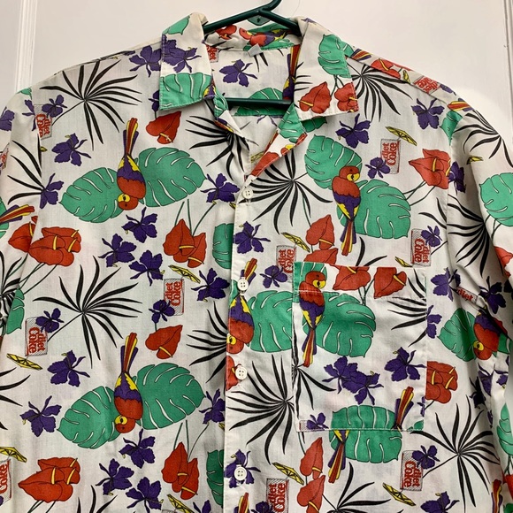 Vintage Diet Coke parrot Hawaiian Shirt - Picture 2 of 5